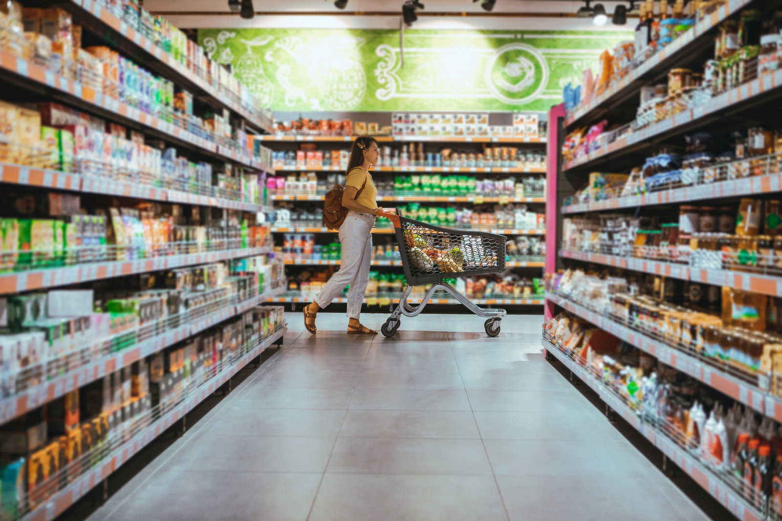 Shopping for groceries near Parkside Living